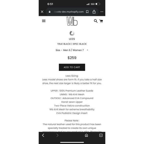 WB Moccasin Boots Size Mens 6 Womens 7  True Black Lees Style 100% Leather Suede - Picture 5 of 16